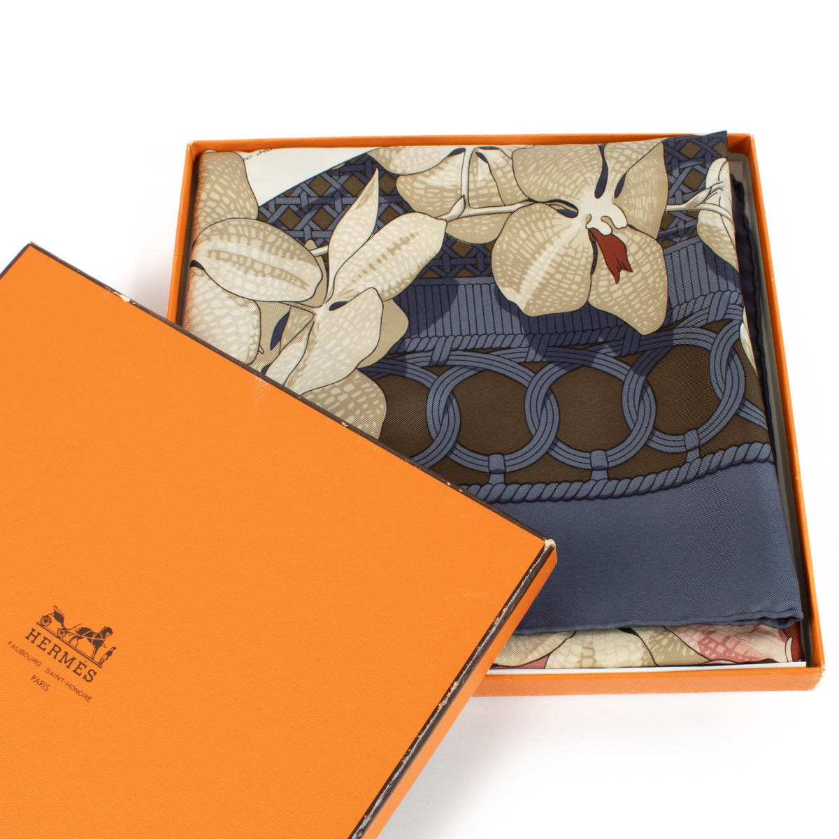 Hermès Multicolor Souvenirs d'Asie 90 Scarf
