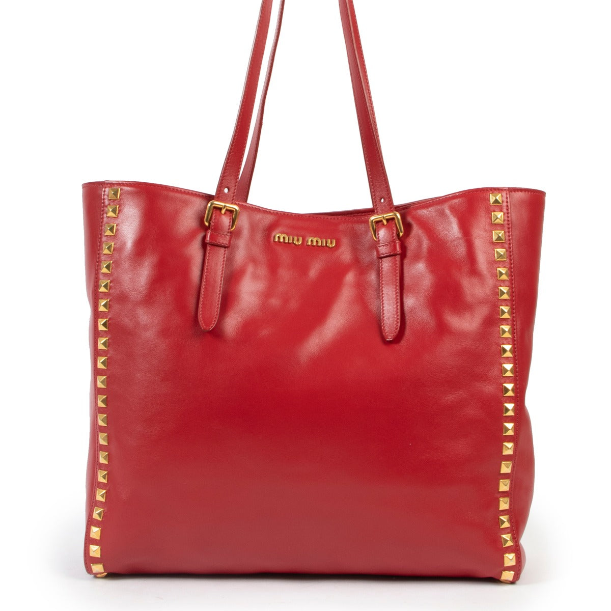 Miu Miu Shopping Fuoco Red Bag