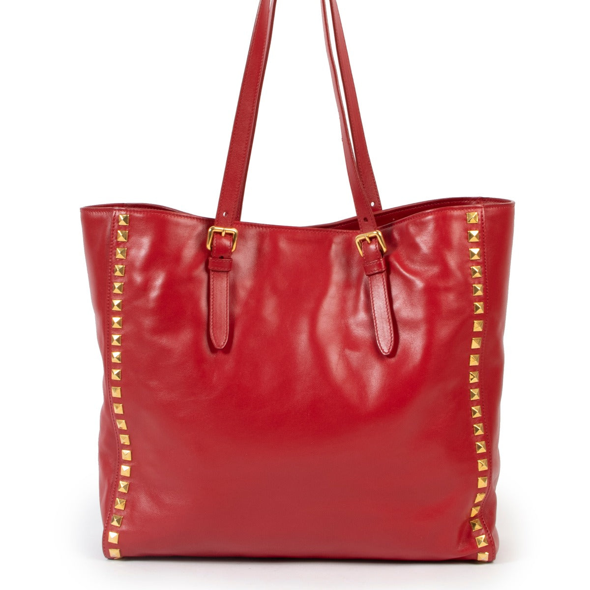 Miu Miu Shopping Fuoco Red Bag at Labellov