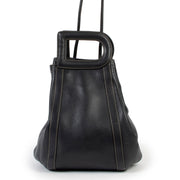 Delvaux Black Punch Leather Shoulder bag