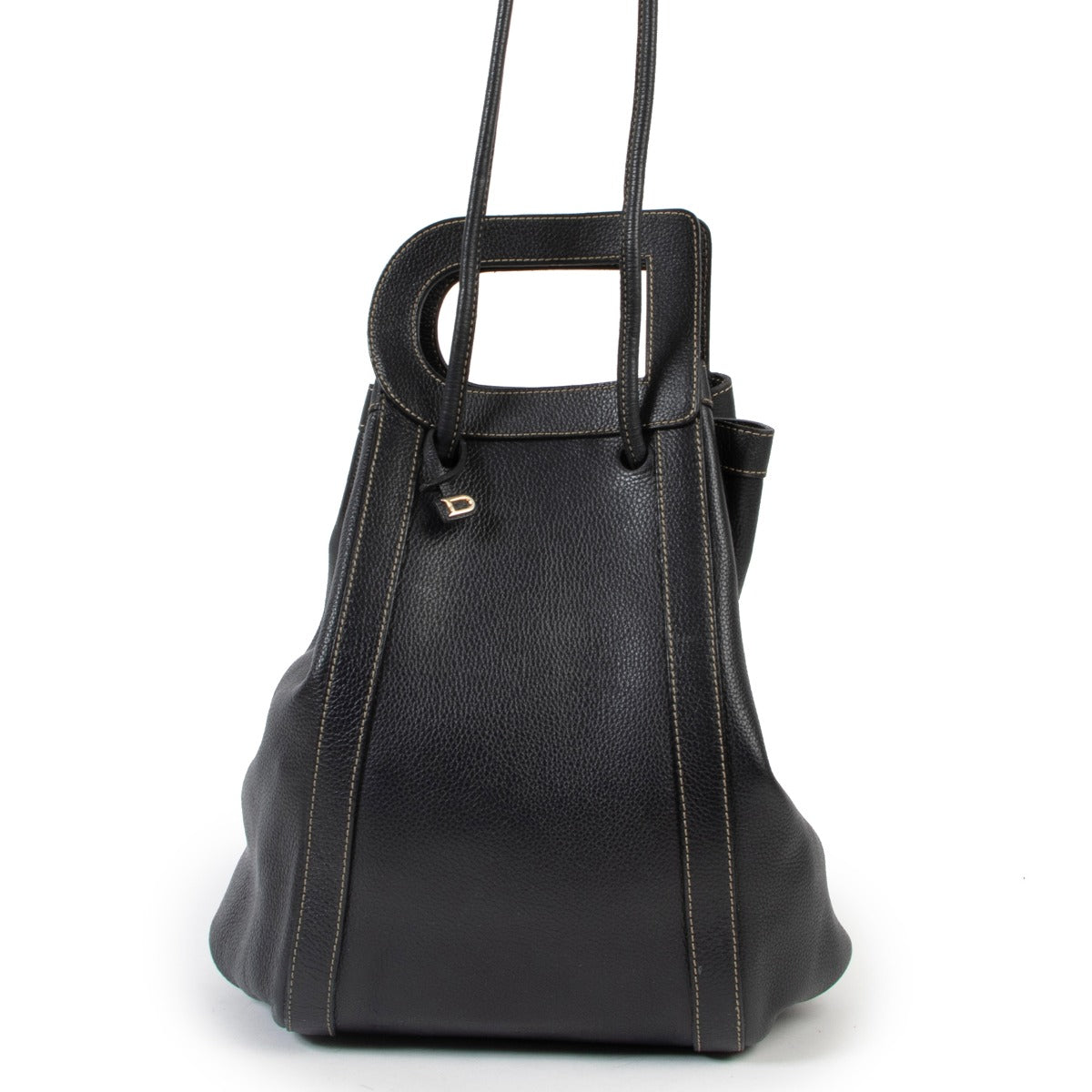 Delvaux Black Punch Leather Shoulder bag at Labellov