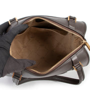 Original vintage Delvaux Brown Astrid Leather Top-handle in very good condition for sale on Labellov luxury site for 2nd hand designer goods