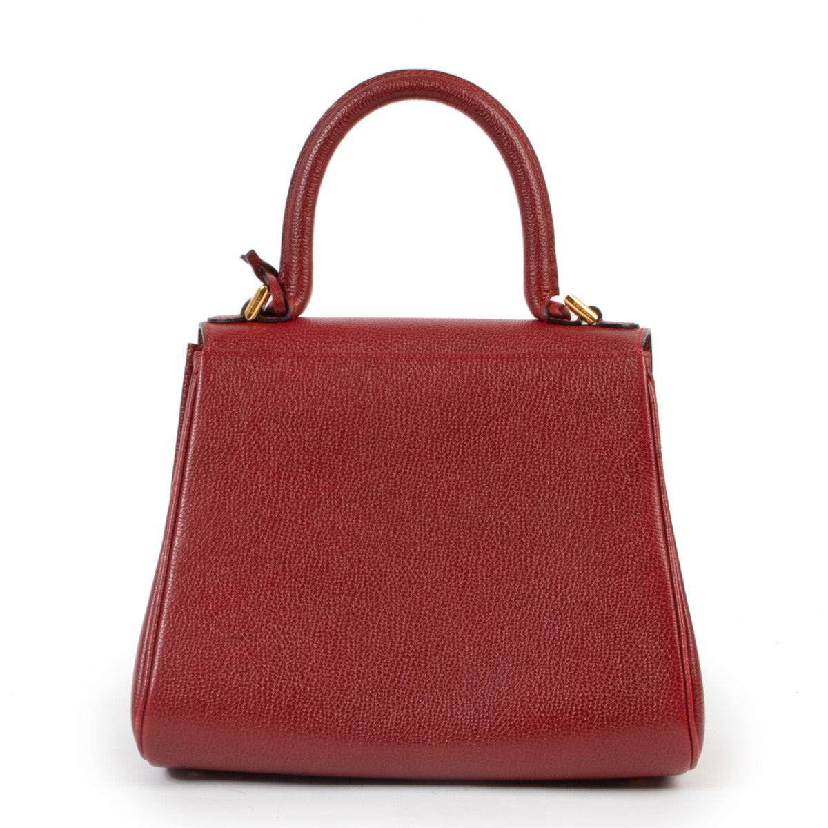 Delvaux Small Red Leather Brillant Top Handle at Labellov