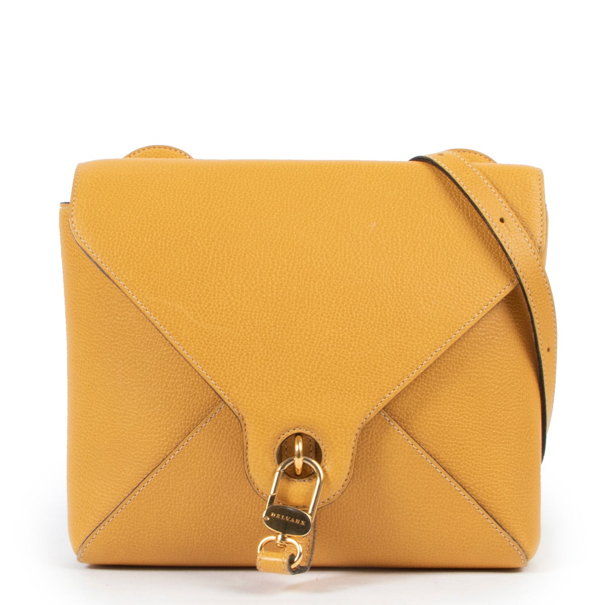 Delvaux Yellow Leather Crossbody