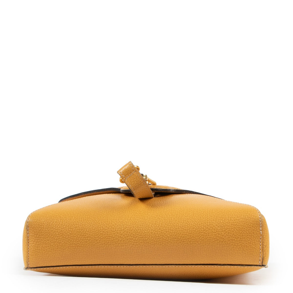 Delvaux Yellow Leather Crossbody in good condition