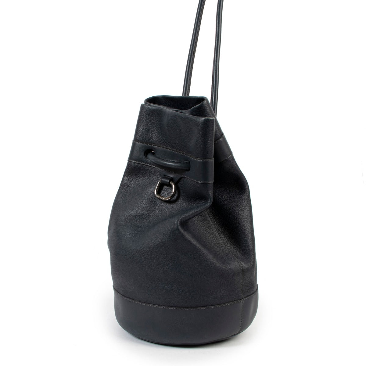 Deux De Delvaux Blue Shoulder Bag at Labellov