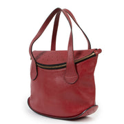 Delvaux Red Top Handle