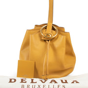 This Delvaux Yellow Rose des Vents Shoulder Bucket Bag is available at Labellov online or in store in good condition for a reasonable price.