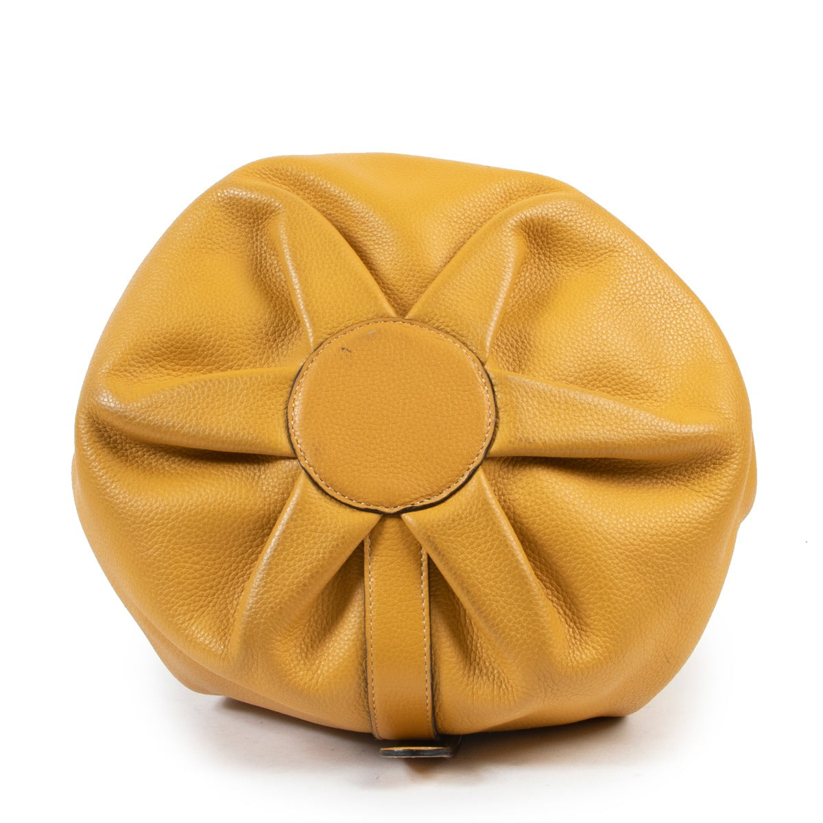 Delvaux Yellow Rose des Vents Shoulder Bucket Bag online or in store