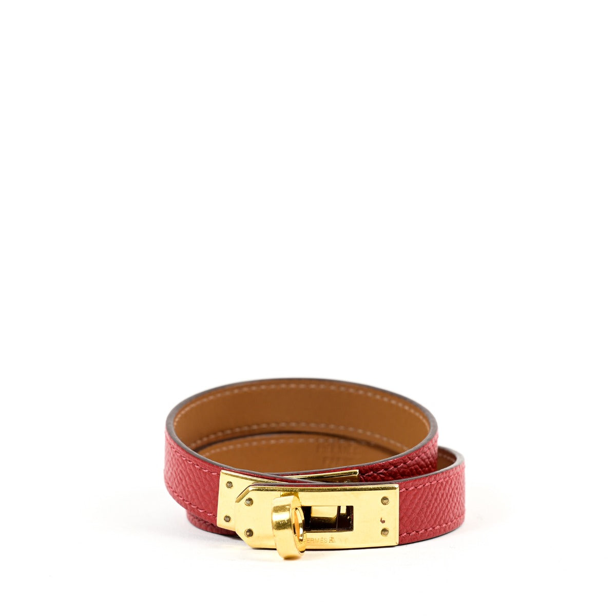 Hermès Kelly Double Tour Rouge Casaque Epsom Bracelet