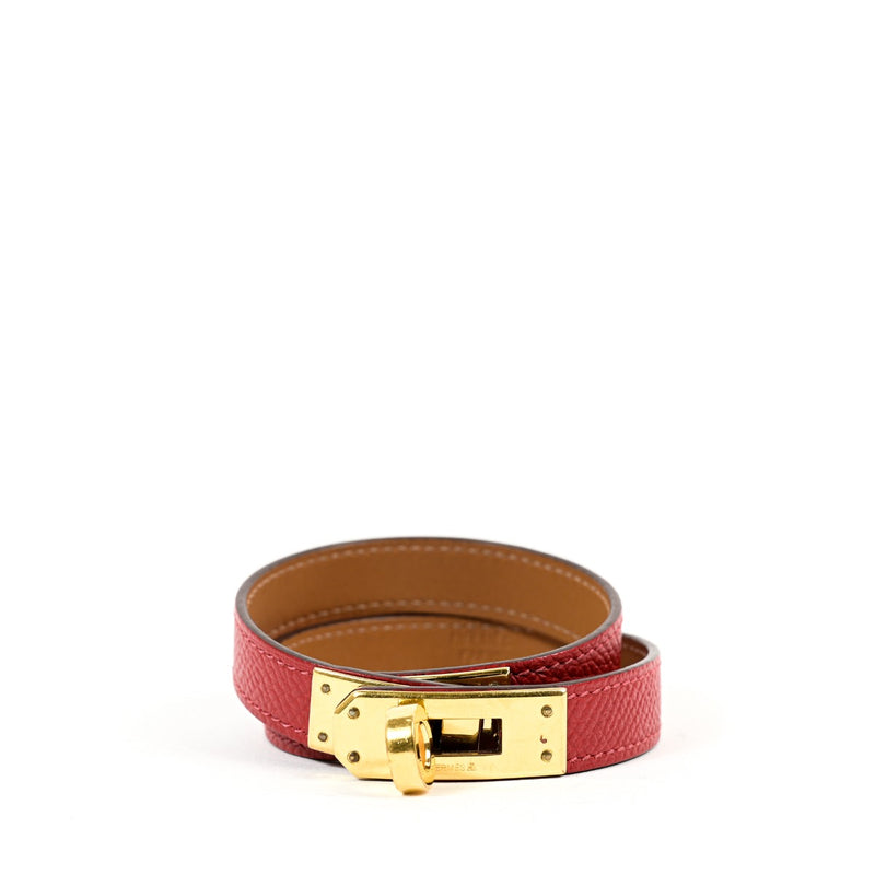 Hermès Kelly Double Tour Rouge Casaque Epsom Bracelet