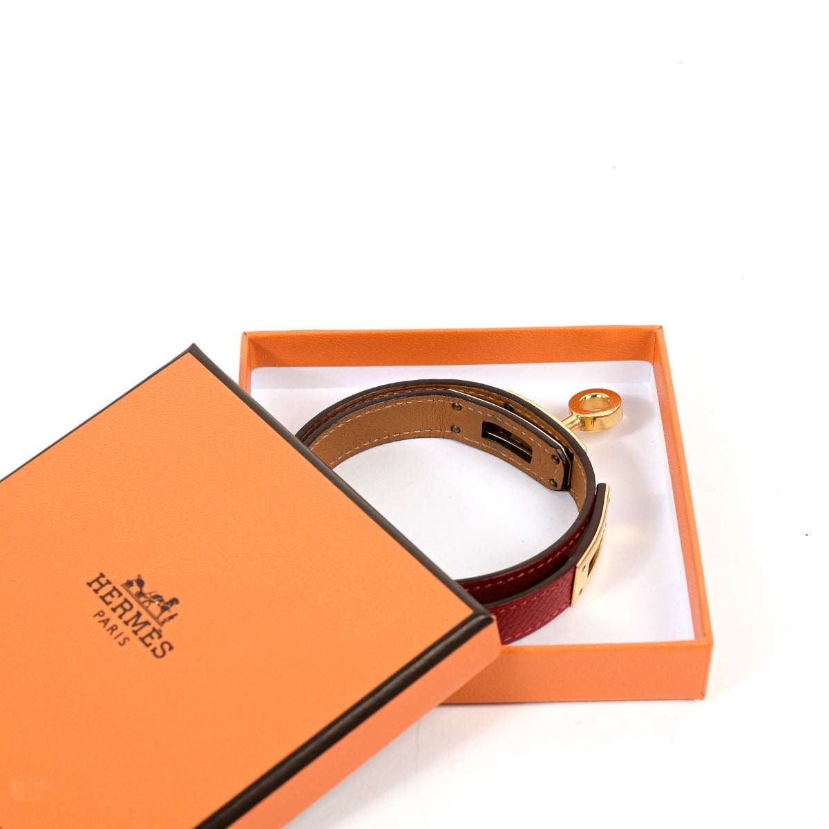 Hermès Kelly Double Tour Rouge Casaque Epsom Bracelet