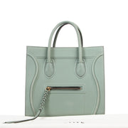 shop safe online Céline Mini Luggage Drummed Calfskin Vers D'eau