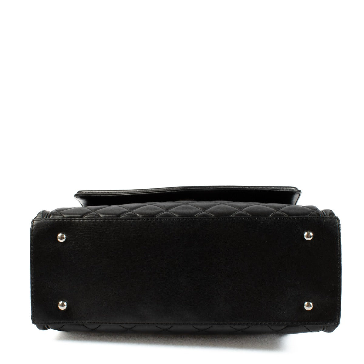 Chanel Black Lambskin Geometric Tote Bag