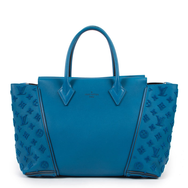 Louis Vuitton Tote W PM Monogram Velours Blue Lagoon