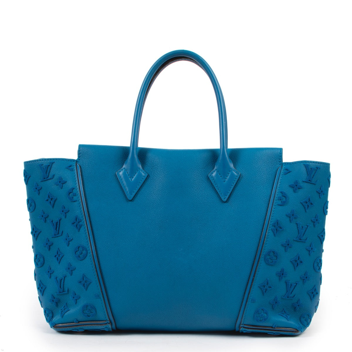 skip the waitinglist shop safe online Louis Vuitton Tote W PM Monogram Velours Blue Lagoon