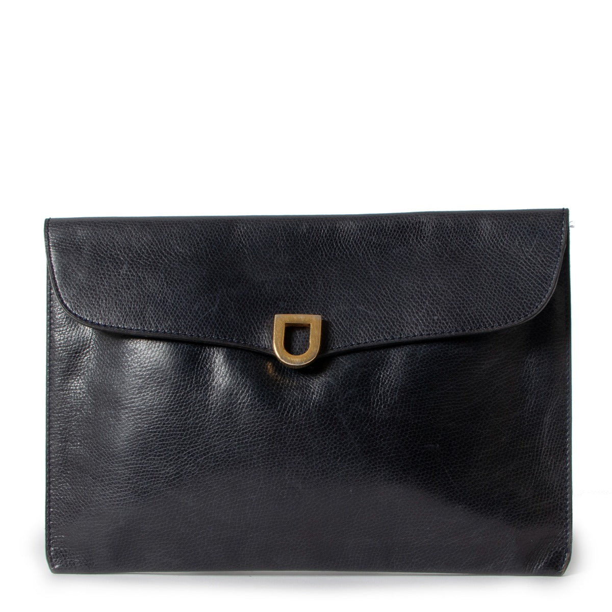 Delvaux Vintage Marine Blue D Clutch