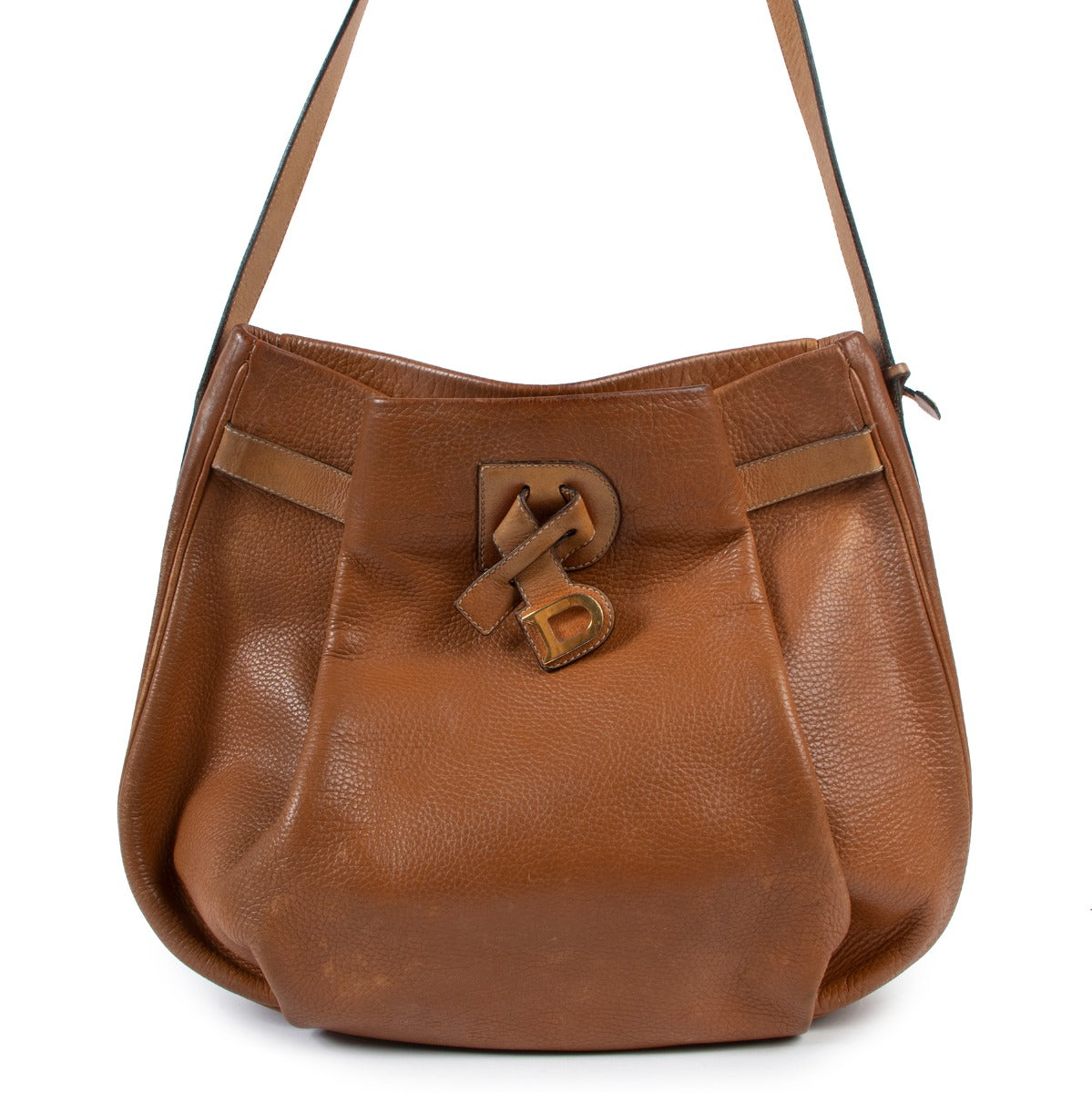 Delvaux Banniere Fauve Leather Crossbody Bag