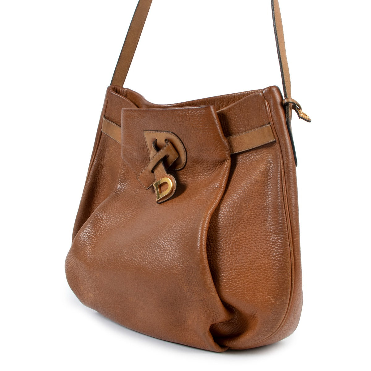 Sac bandoulière Delvaux Bannière Fauve en cuir