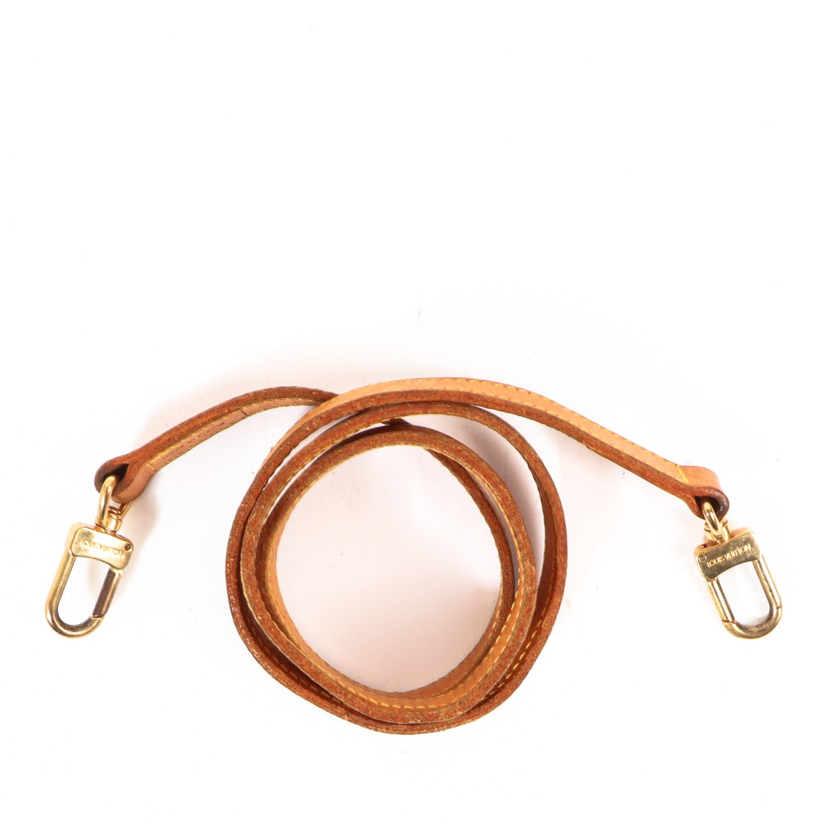 Buy a vintage authentic Louis Vuitton Camel Leather Dispatchable Bag Strap in very good condition at Labellov in Antwerp.