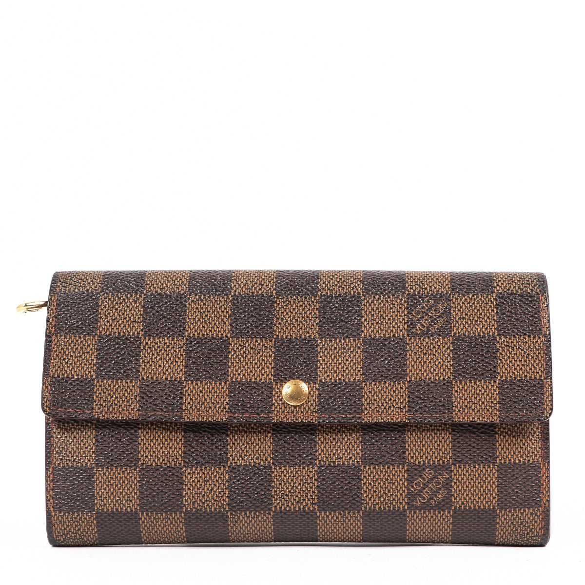 Buy a vintage second-hand Louis Vuitton Damier Ebene Canvas Wallet in very good condition at Labellov in Antwerp.