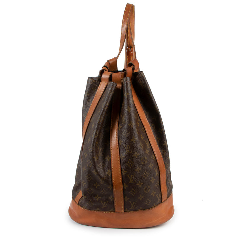 Louis Vuitton Vintage Monogram Canvas Randonnee GM Bucket Bag