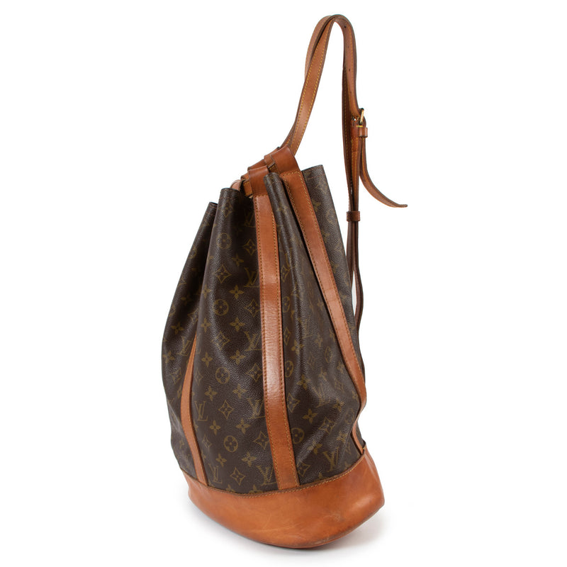 Louis Vuitton Vintage Monogram Canvas Randonnee GM Bucket Bag