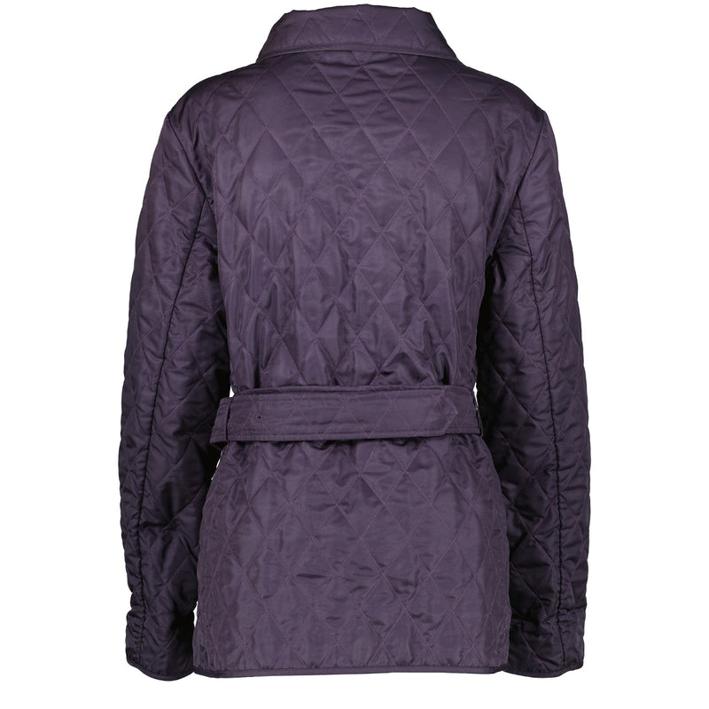 Burberry London Blue Belted Quilted Jacket
