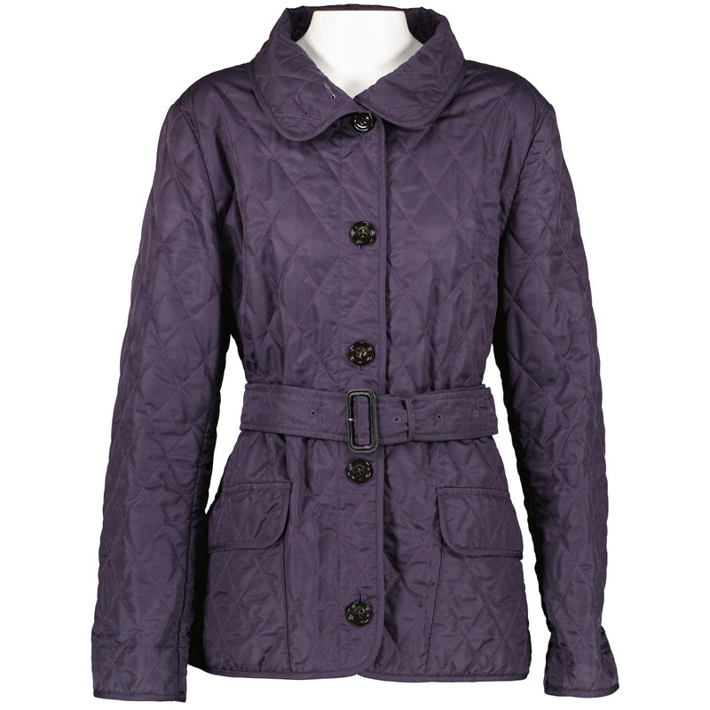 Burberry London Blue Belted Quilted Jacket