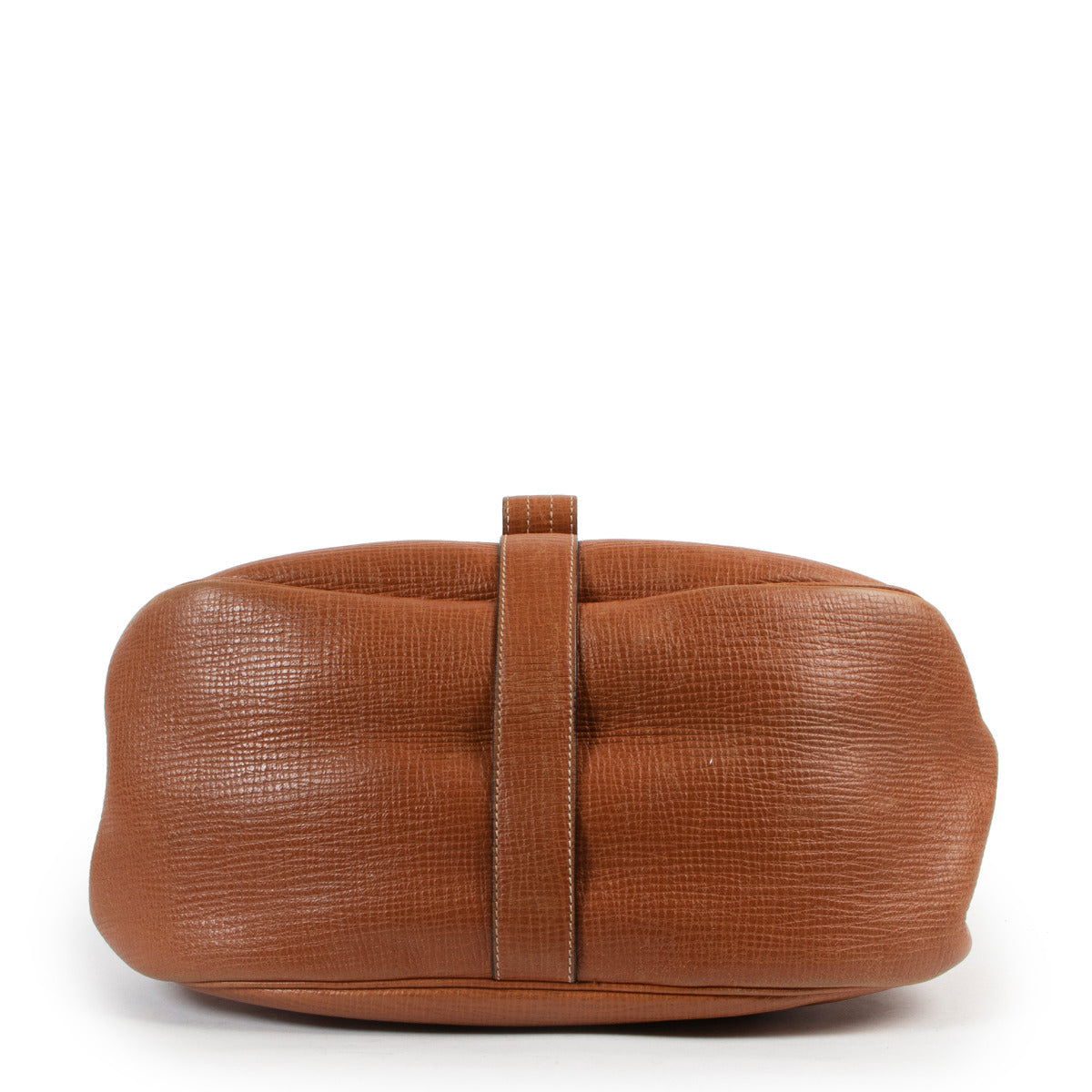 Delvaux Cognac Cerceau Shoulder Bag