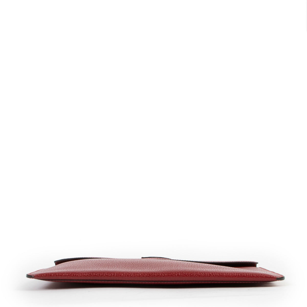 Vintage Red Delvaux Clutch with D signature