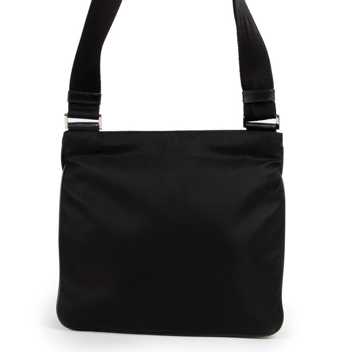 Shop second hand authentic luxury designer vintage Prada Black Nylon Messenger Bag at Labellov