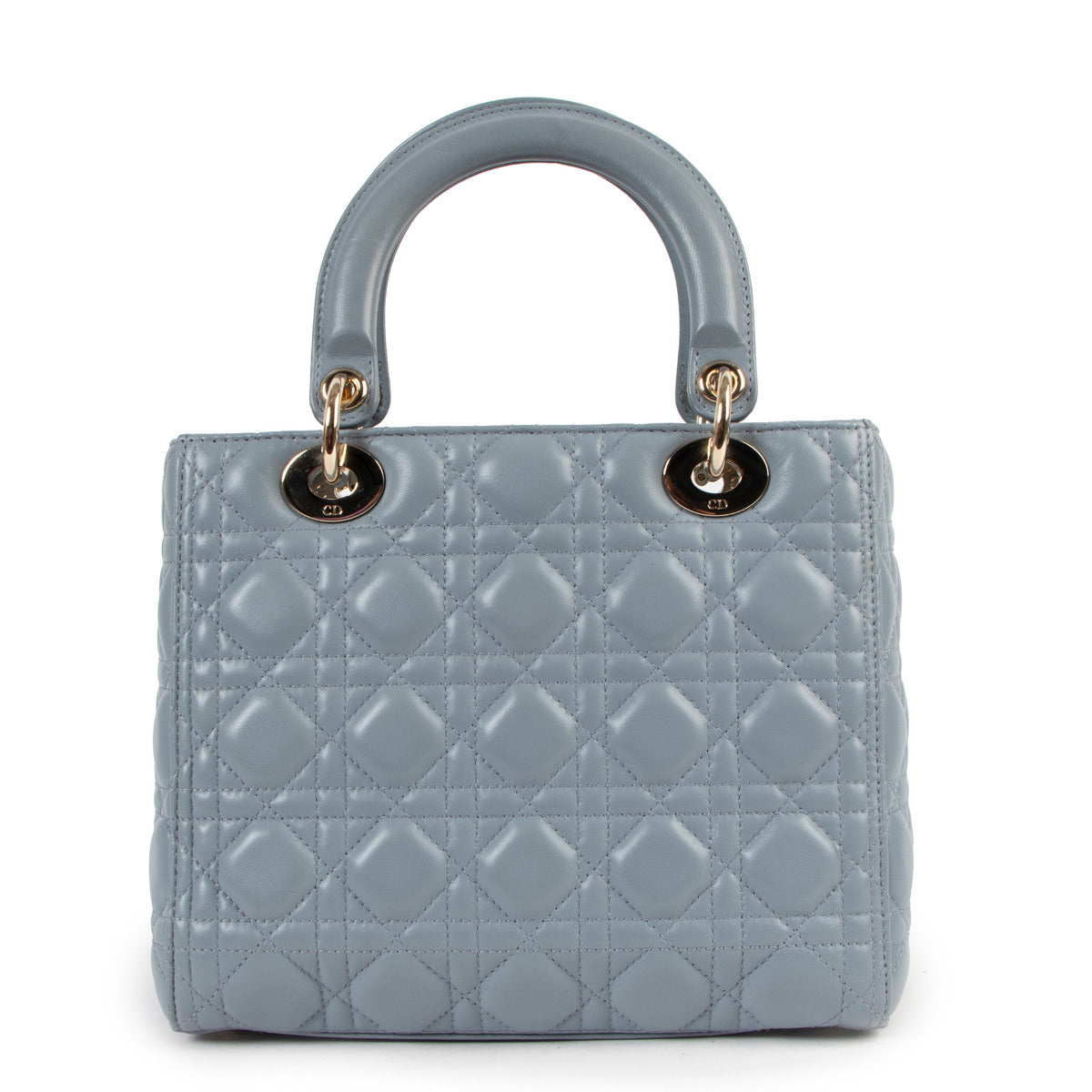 Christian Dior Cloud Blue Cannage Medium Lady Dior Bag