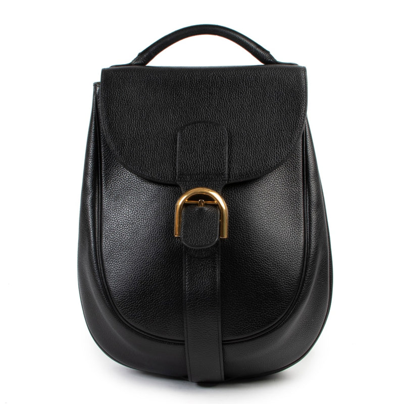 Black Leather backpack by Delvaux on Labellov
