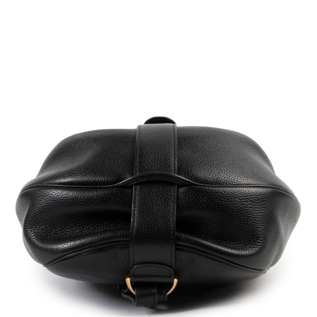 Delvaux Black Leather Backpack on vintage website for designer goods