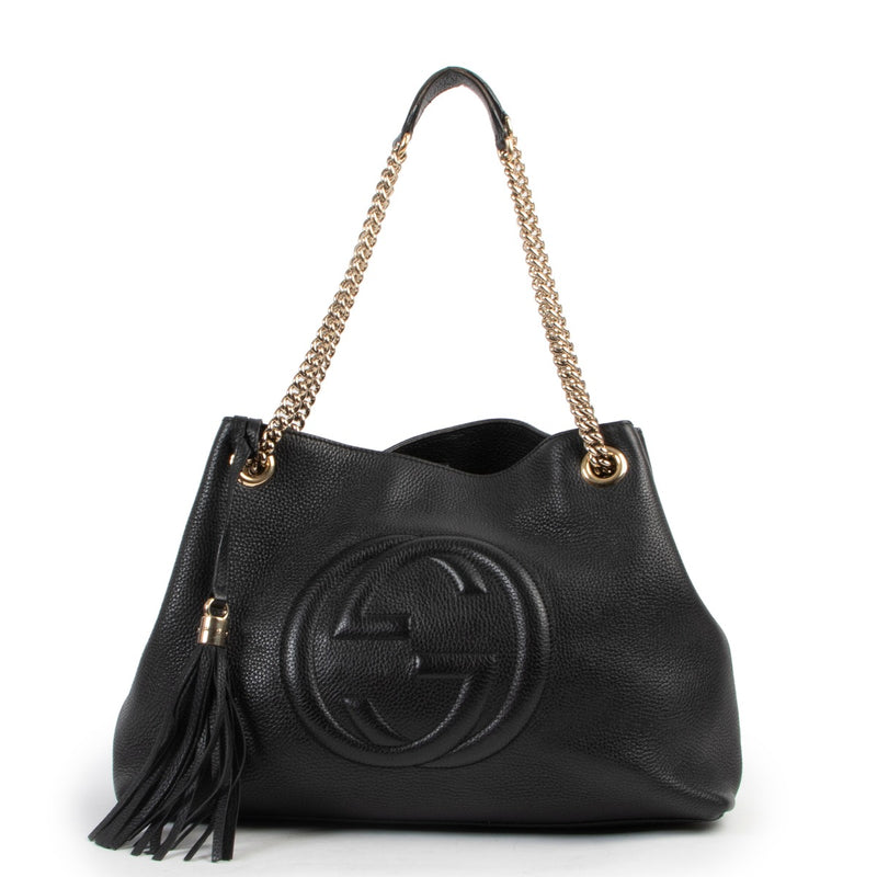 Gucci Soho Black Tote Shoulder Bag
