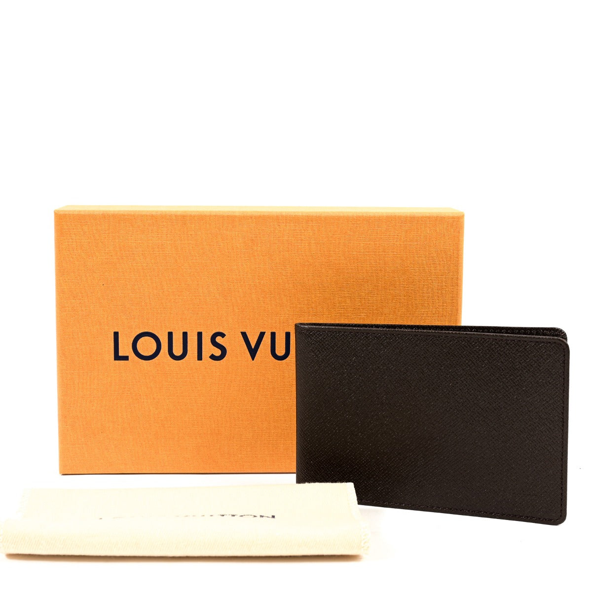 Louis Vuitton Brown Taiga Leather ID Card Holder