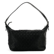 Celine Vintage Black Monogram Baguette Shoulder Bag