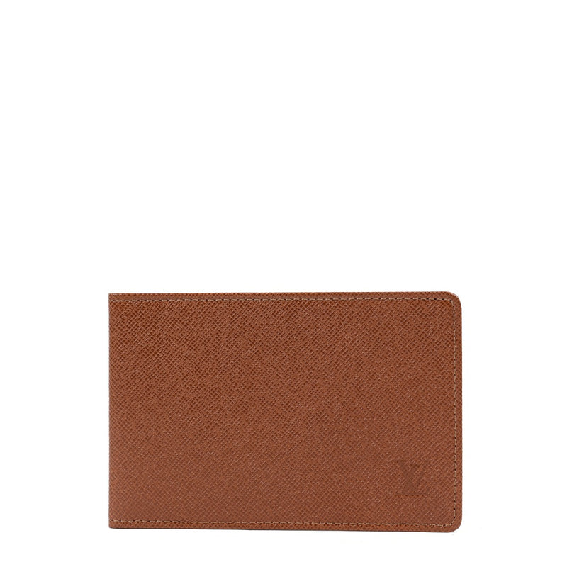Louis Vuitton Camel Taiga Leather ID Card Holder