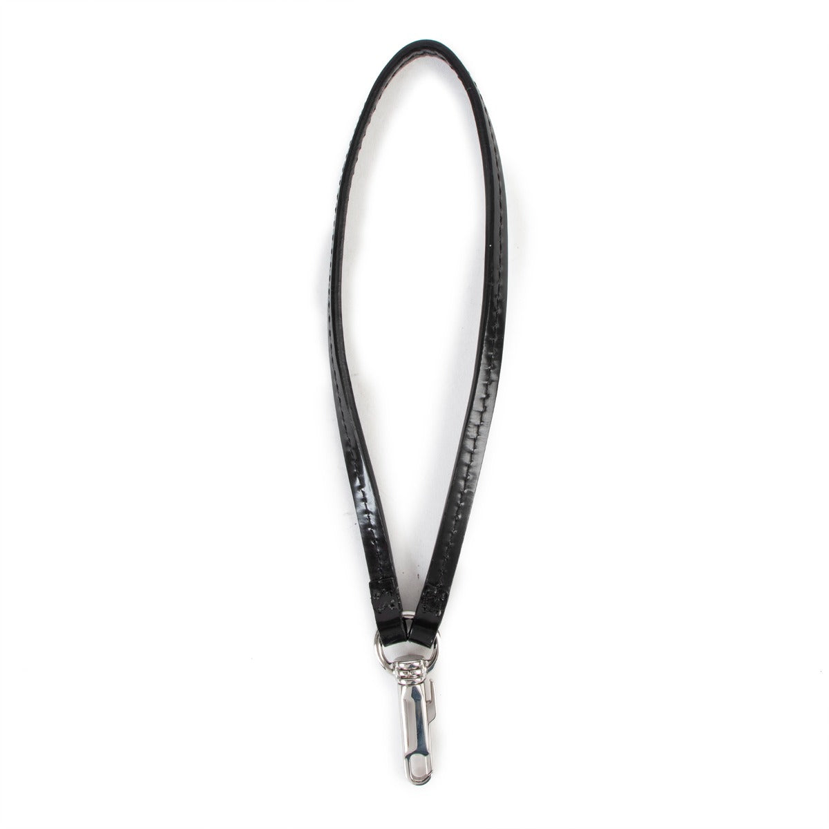 Burberry Black Leather Key Chain