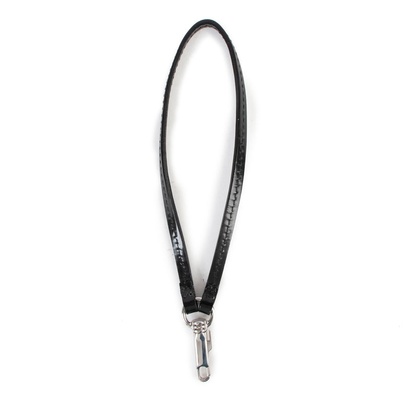 Burberry Black Leather Key Chain