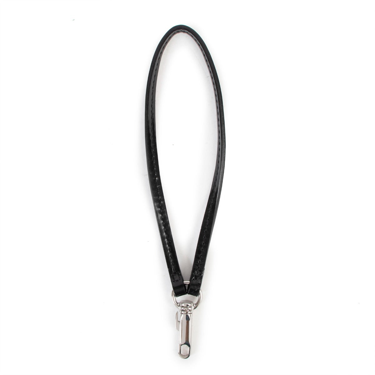Burberry Black Leather Key Chain