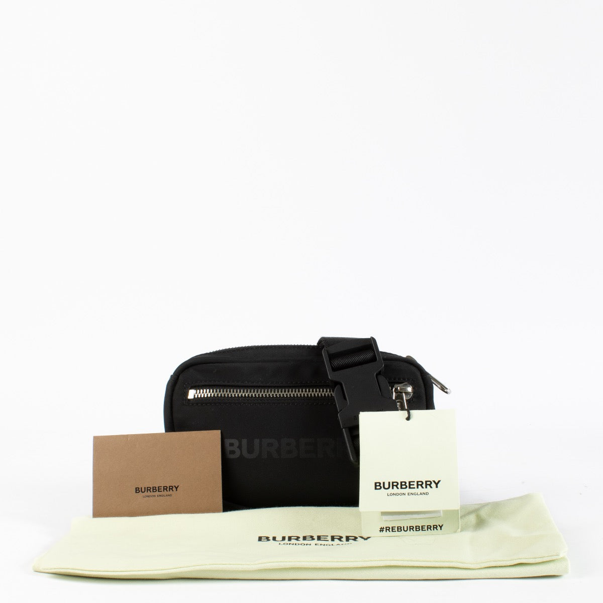 authentic preloved Burberry Black Belt Bag on Labellov.com