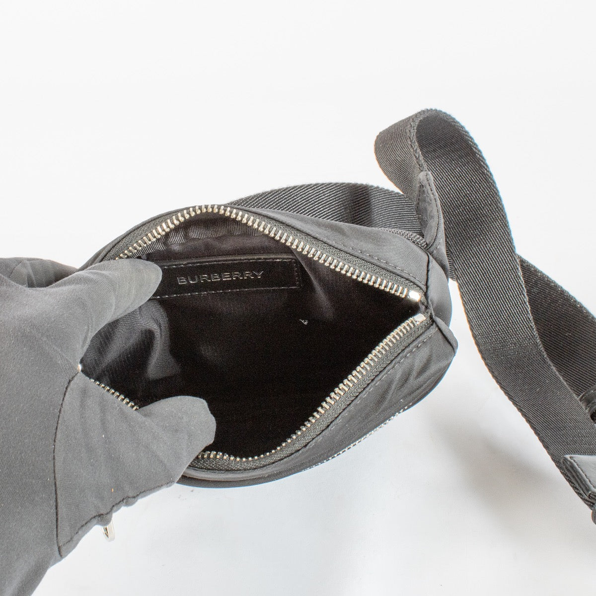authentic preloved Burberry Black Belt Bag on Labellov.com