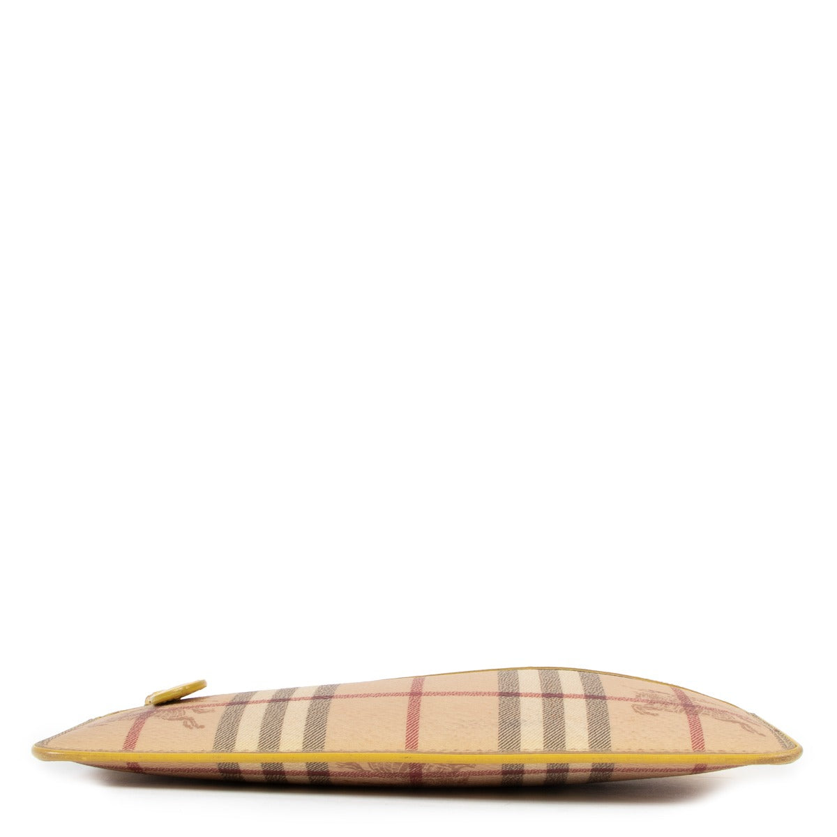 Burberry Yellow Nova Check April Showers Clutch