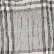Shop safe online 100% authentic second hand Burberry Grey Checked Scarf in very good condition at Labellov in Antwerp.