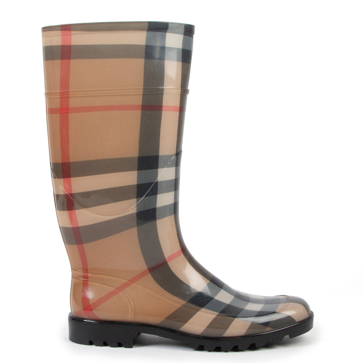 Burberry Nova Check Rain Boots - size 41