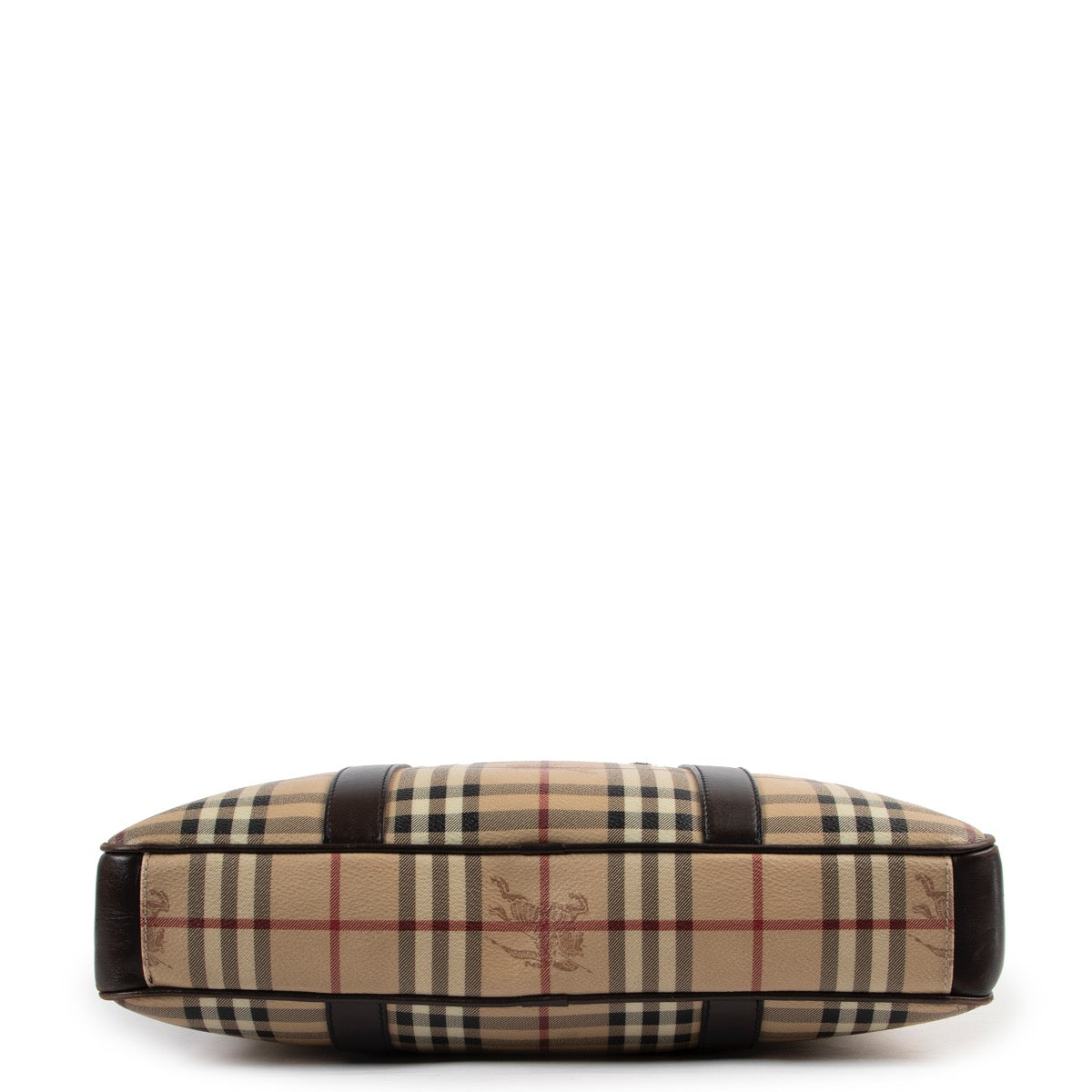 Shop safe online 100% authentic second hand Burberry Checked Canvas Laptop Case Crossbody at the right price at Labellov in Antwerp.