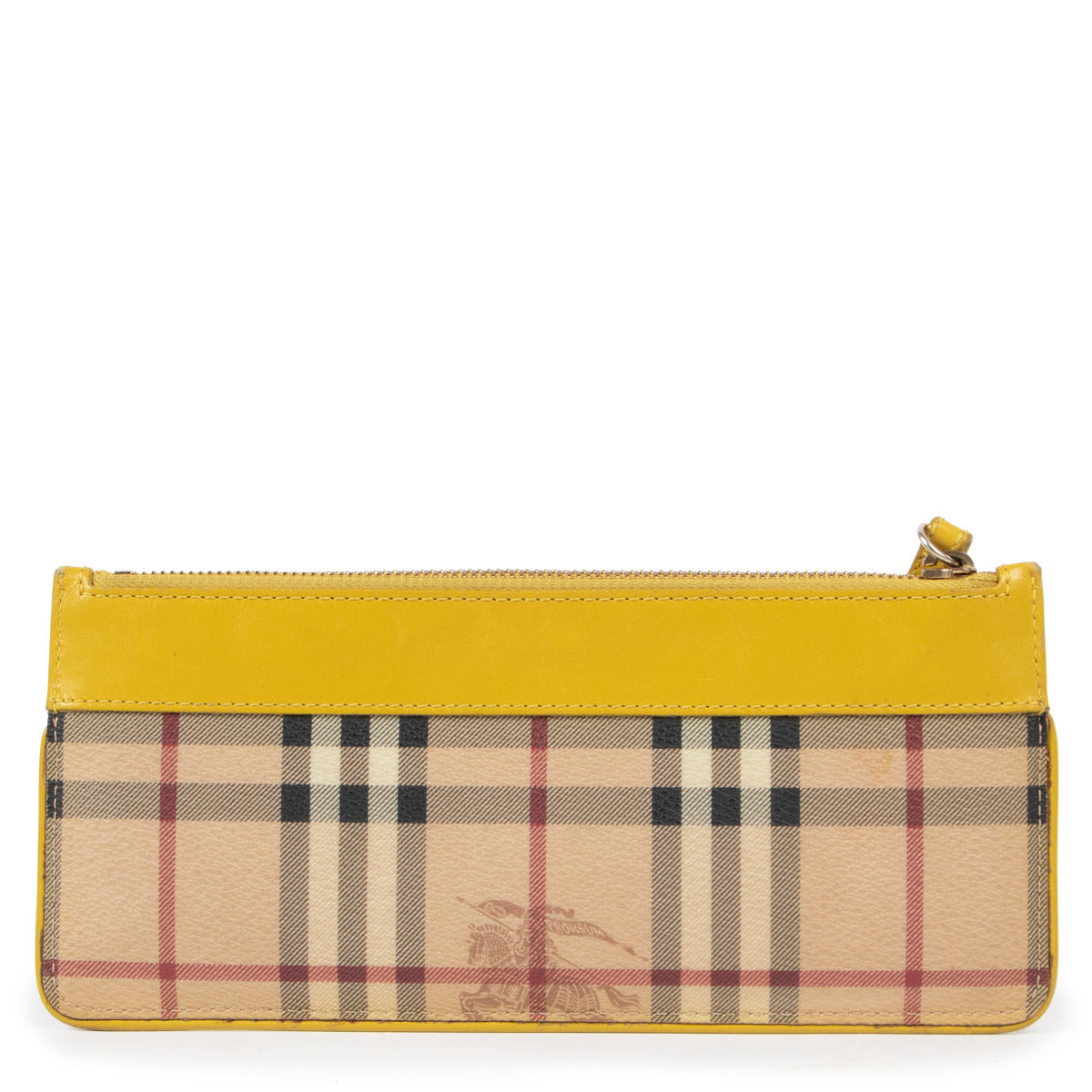 Burberry Nova Check Yellow Clutch Bag for the best price at Labellov secondhand luxury