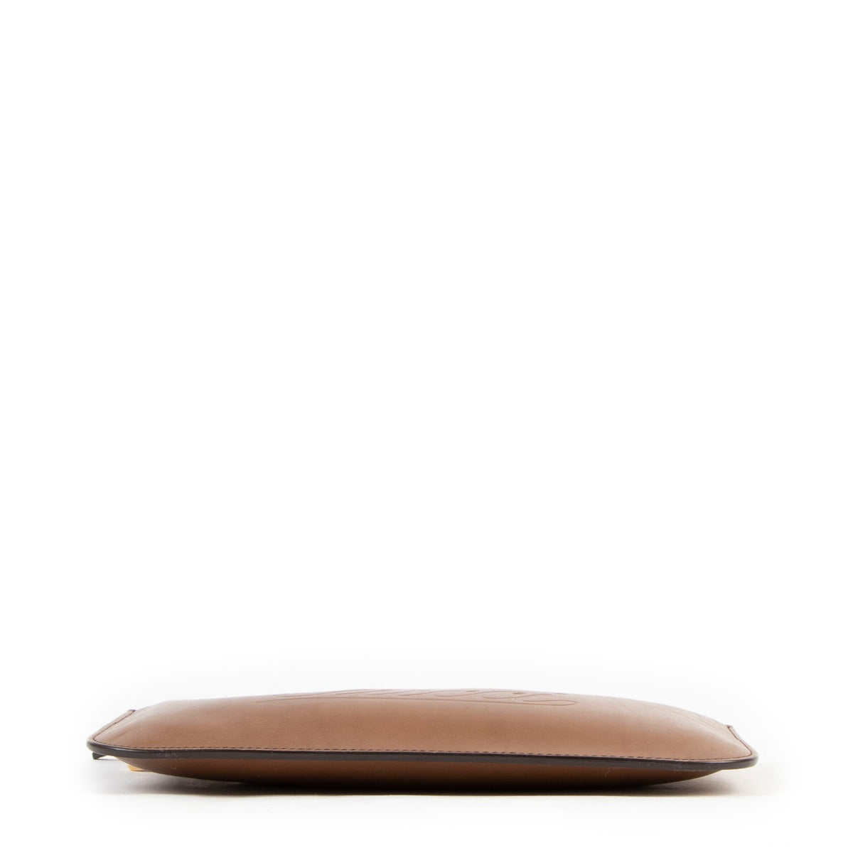 Gucci Brown Leather Logo Clutch